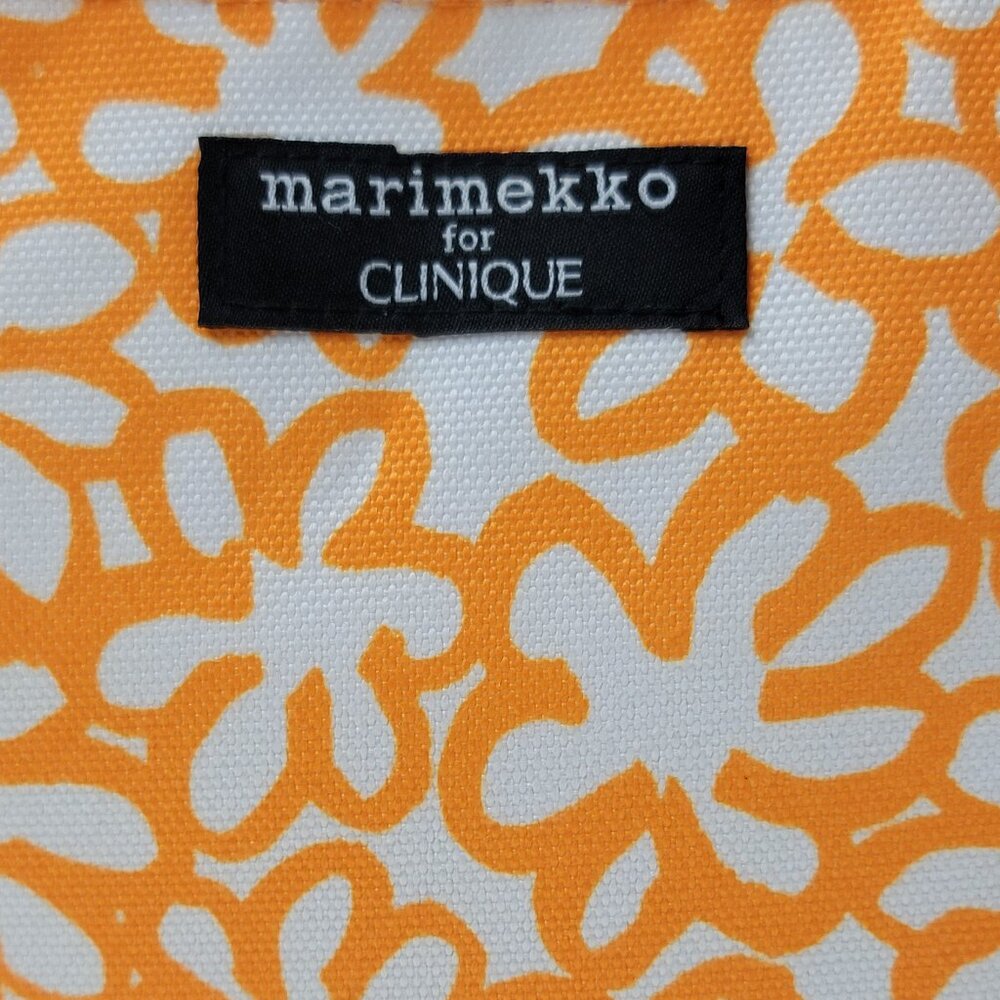 Marimekko for Clinique Orange Floral Cosmetic Bag - Picture 2 of 8